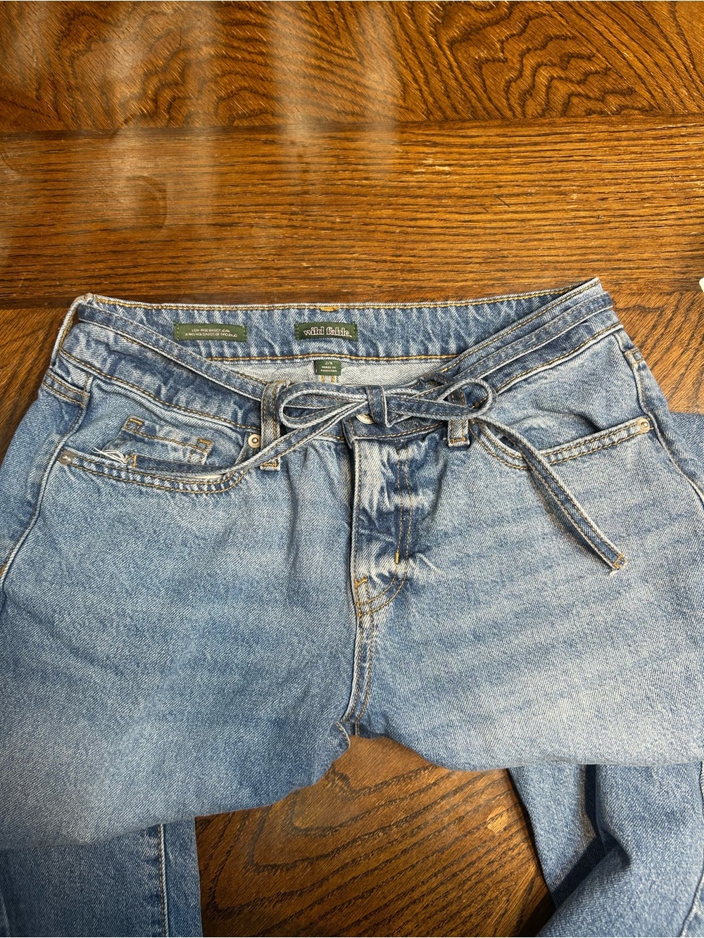 wild fable Light Blue Straight Leg Jeans - Picture 3 of 3